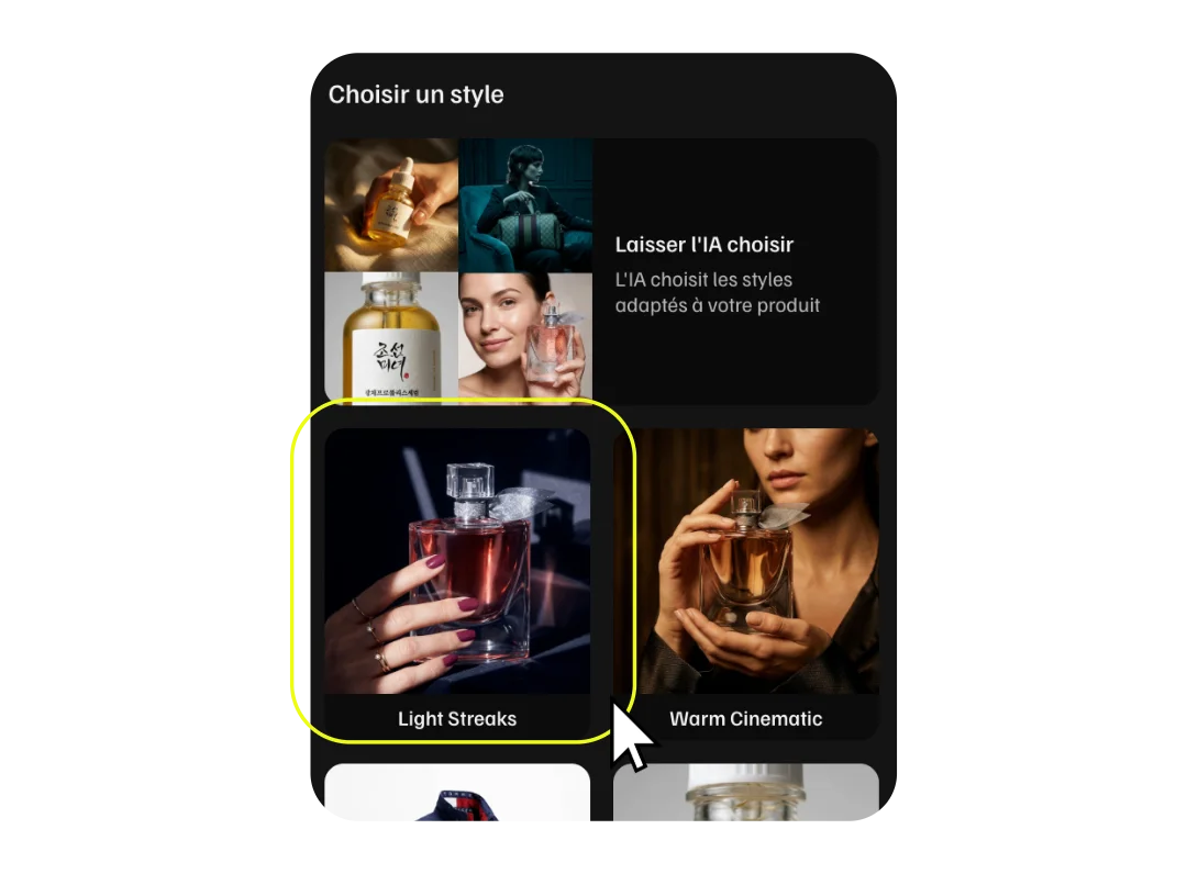 Étape 2 — Choisissez un style